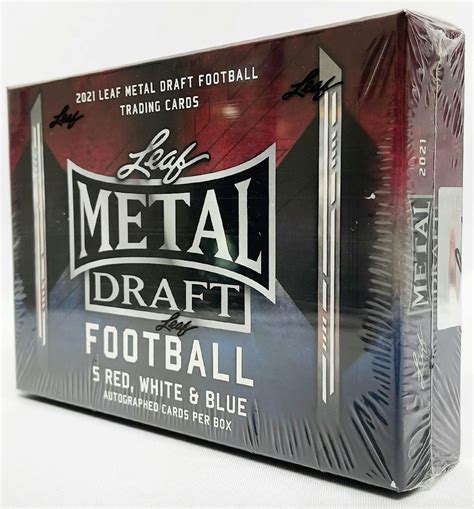 2021 leaf metal draft football hobby box|2021 leaf metal draft football cards.